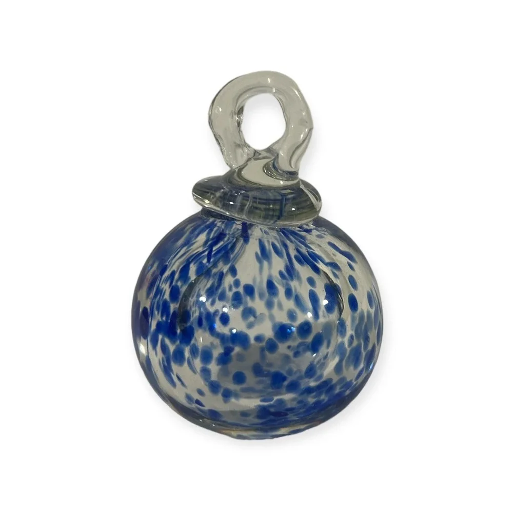 hand blown glass sphere‎ Ornament Or Table Decor Nice HEAVY